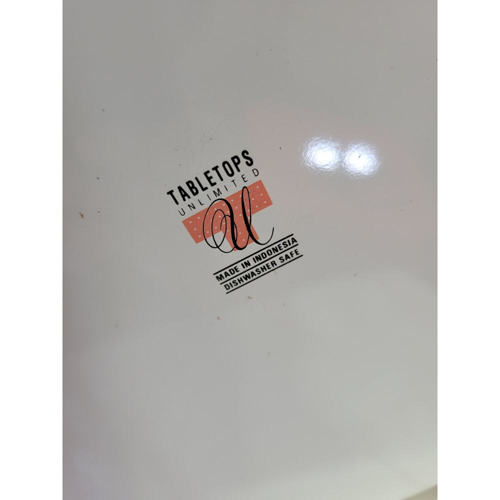 VINTAGE XL TABLETOPS UNLIMITED Stock Pot Porcelain Enamelware Fruit Theme - Picture 11 of 11